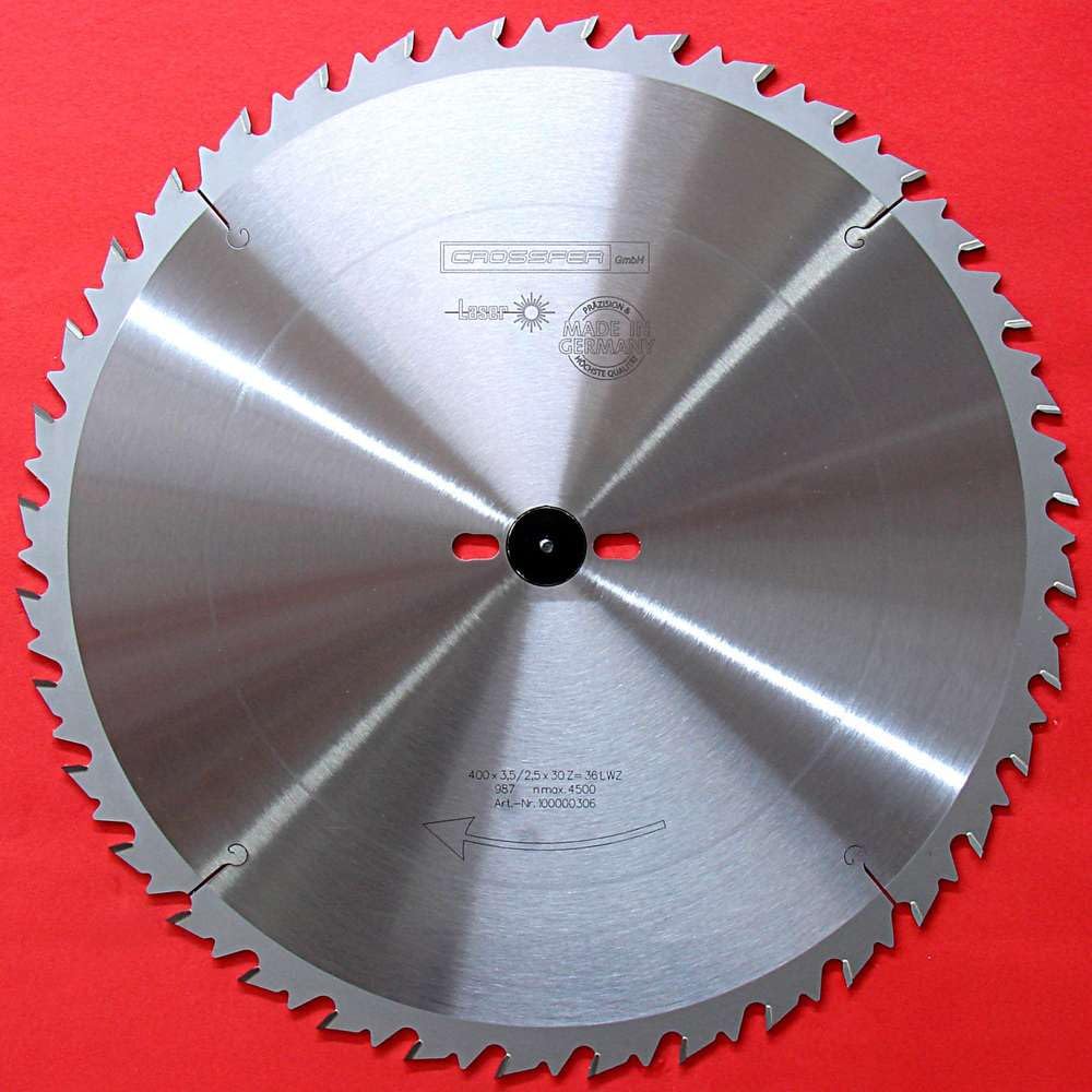 Lama per sega circolare in metallo duro, 400 x 30 mm, Z36 WZ, denti alternati per sega circolare da tavolo, sega circolare a mano, seghe oblique, sega circolare e sega circolare a bilanciere. Lama per sega circolare grossa per la sezione longitudinale e t