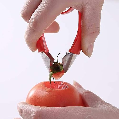 Miniatura 4 de DOITOOL Pelador de patatas, 2 piezas, descascarillador de fresas, removedor de tallos de frutas, separador de cuchara, removedor de tallos de