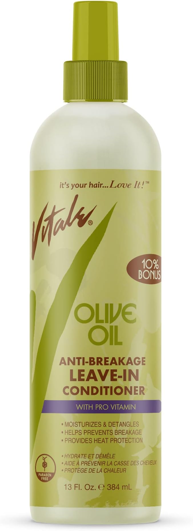 Vitale olive oil anti breakage leave in conditioner 12 fluid ounce, White, 12 Fl Ounce