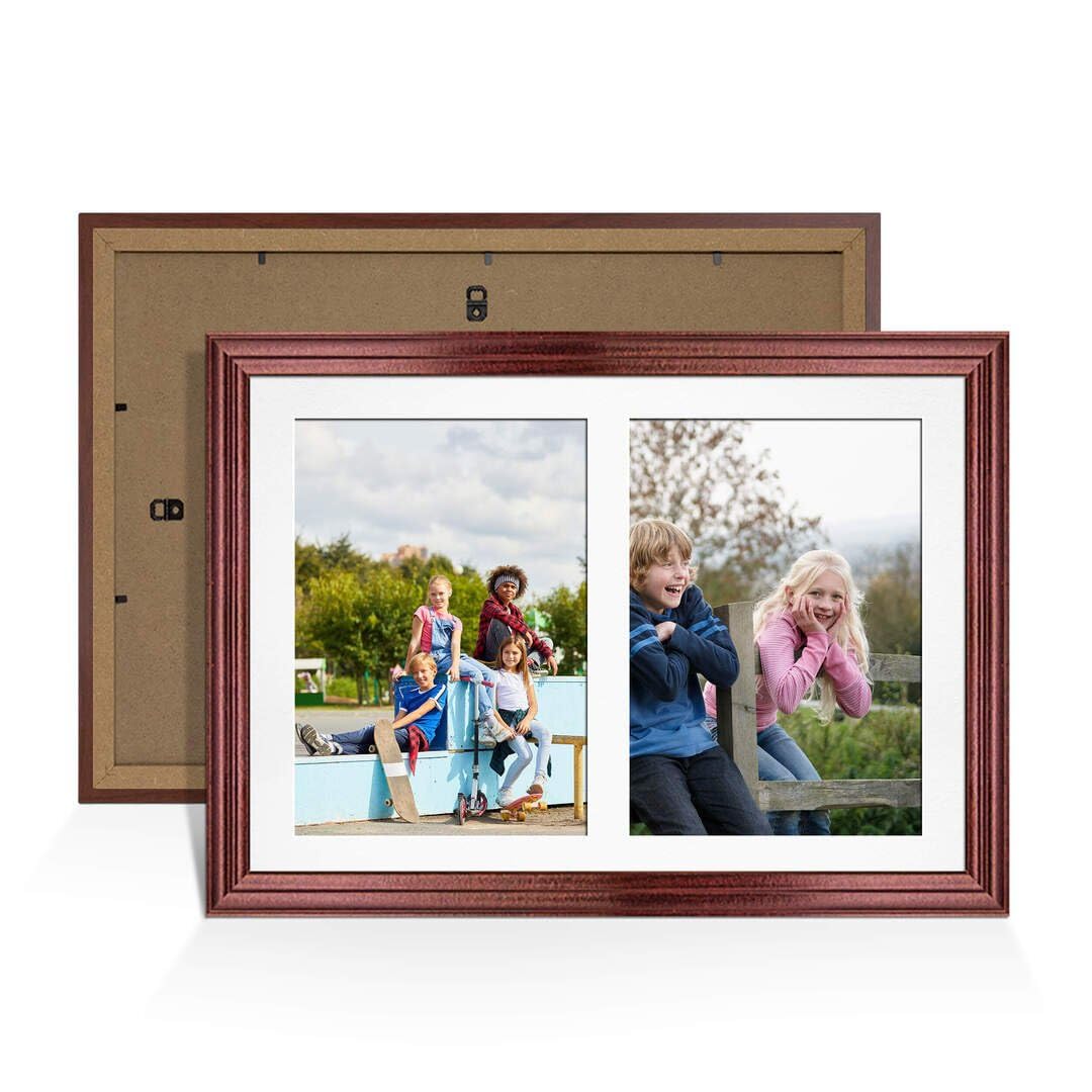 Procut Global 20x14" Classic Rose Wood Photo Frame For Multiple Pictures โ image 1