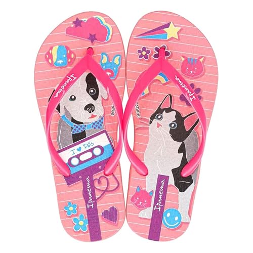 Ipanema Infantil Pets POP Inf, Chinelo Meninas, ROSA/ROSA, 33/34