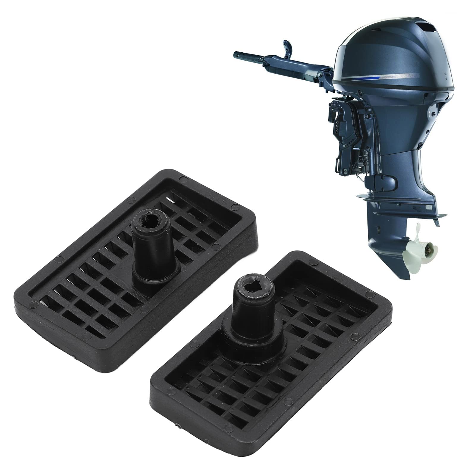 Aramox Coppia Coperchi Ingresso Acqua per Motore Fuoribordo Marino, Sostituzione per Hidea Parsun 6H1, Nylon, 6H1-45214-00