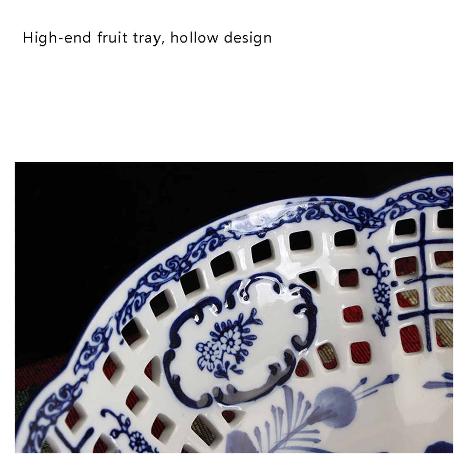Obstschale Oval Schüssel Set Rack Keramik Obstschale Obsttablett Rechteckiges Tablett Bordüre Elegante Dessertteller Küche Dessertteller Salatschale