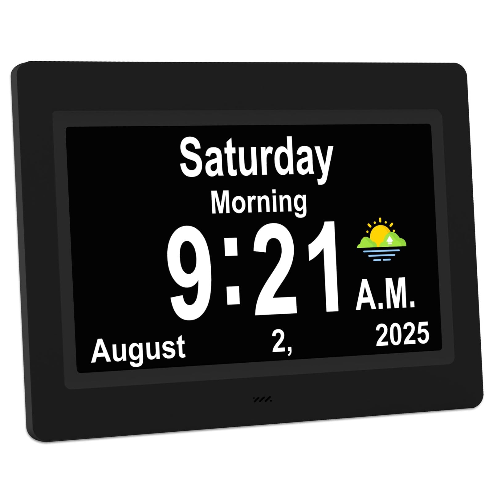 SSYA Dementia Clocks with Day and Date for Seniors 13 Alarms Custom Reminders Extra Large Digital Calendar Clock