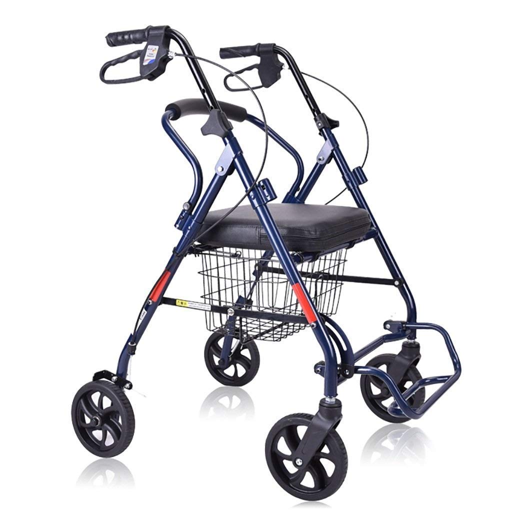 Buy XielInd Folding shopping cart walker with seat and Safety handbrake
