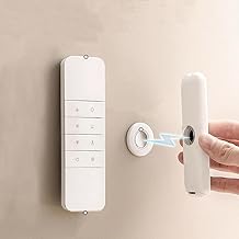 Magnetic Remote Holder, Wall Mount, 360-Degree Rotating, Self-Adhesive, No Drilling Required, for Home Office Hotel