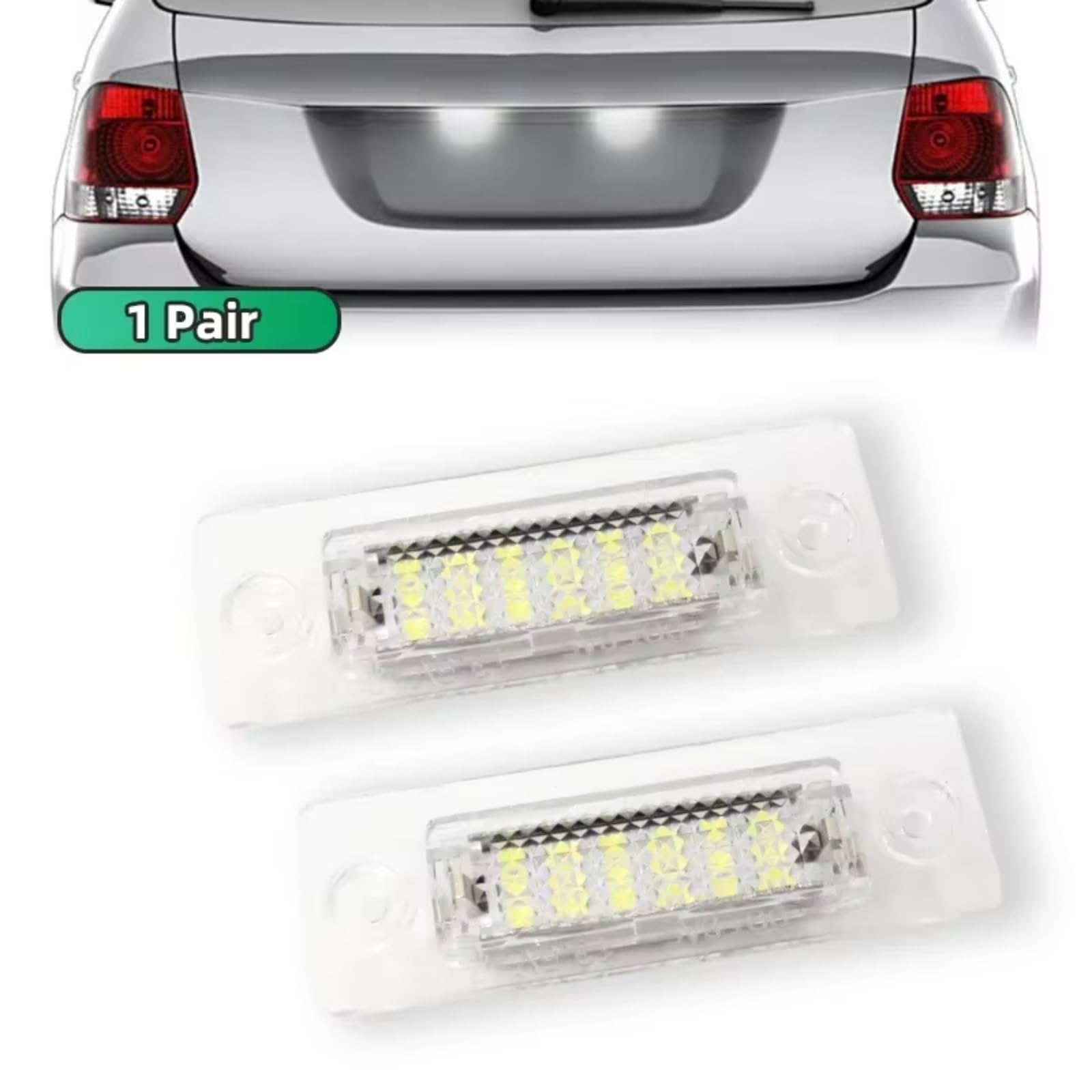 Iluminación Matricula Vehiculo Compatible Con VW Para Jetta 2005 2006 2007 2008 2009 2010 Para Caddy III 2004 2005 2006 2007 2008 2009 2010 Luces De Matrícula Traseras
