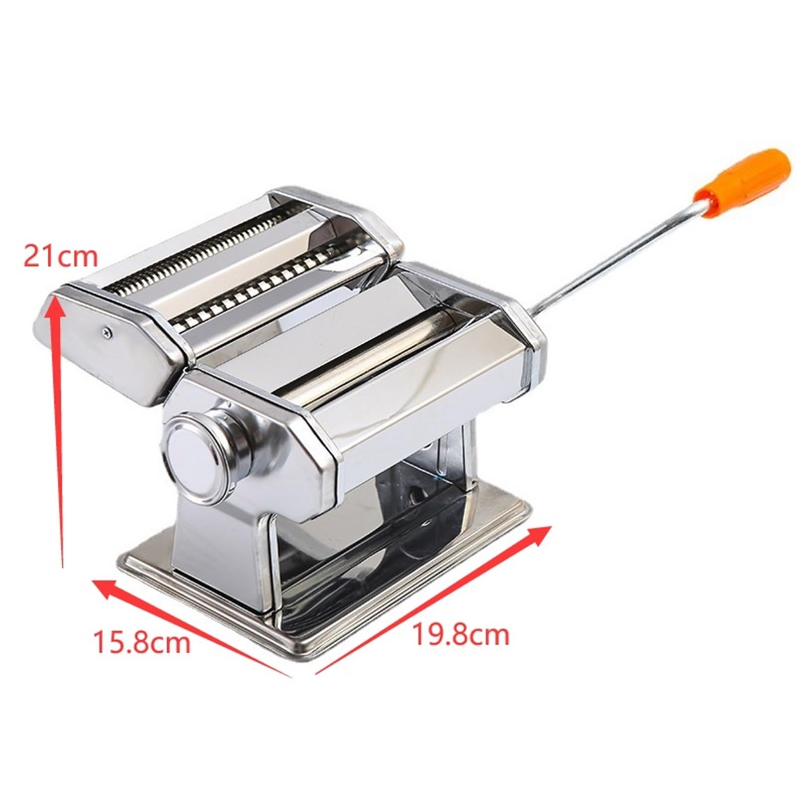 Máquina Pasta Máquina Manual para Hacer Fideos De Acero Inoxidable con 9 Ajustes Espesor Ajustables Cocina Utensilios