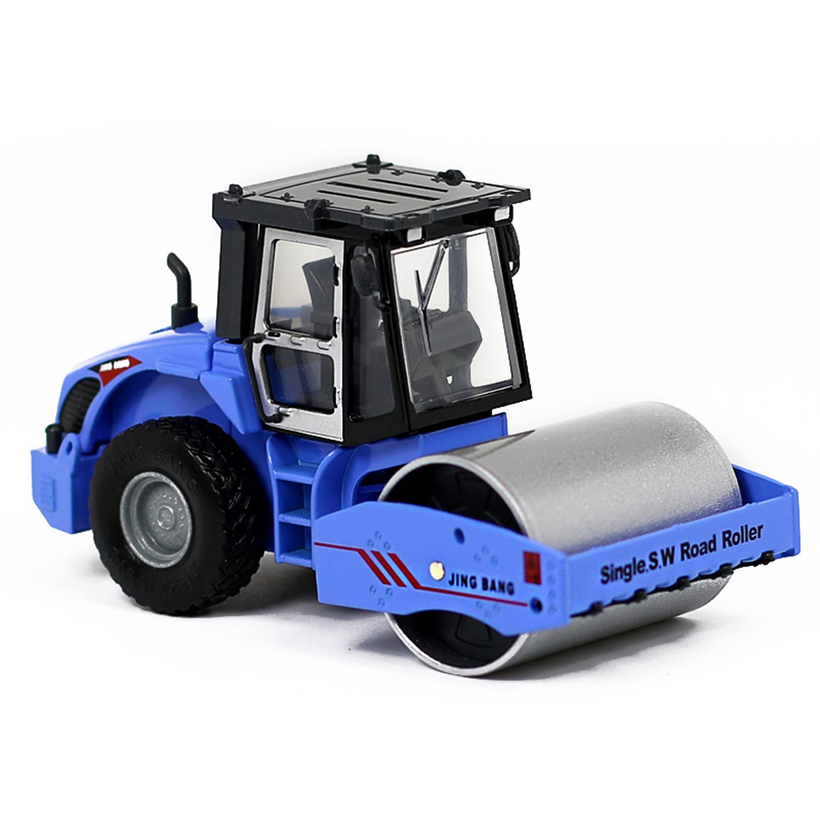 WangXLDD Straßenwalze im Maßstab 1:60, Baufahrzeug, Spielzeugsimulation, Legierungsmodelle, Spielfahrzeuge für Jungen und Mädchen, Weihnachtsgeburtstagsgeschenke (Blue)