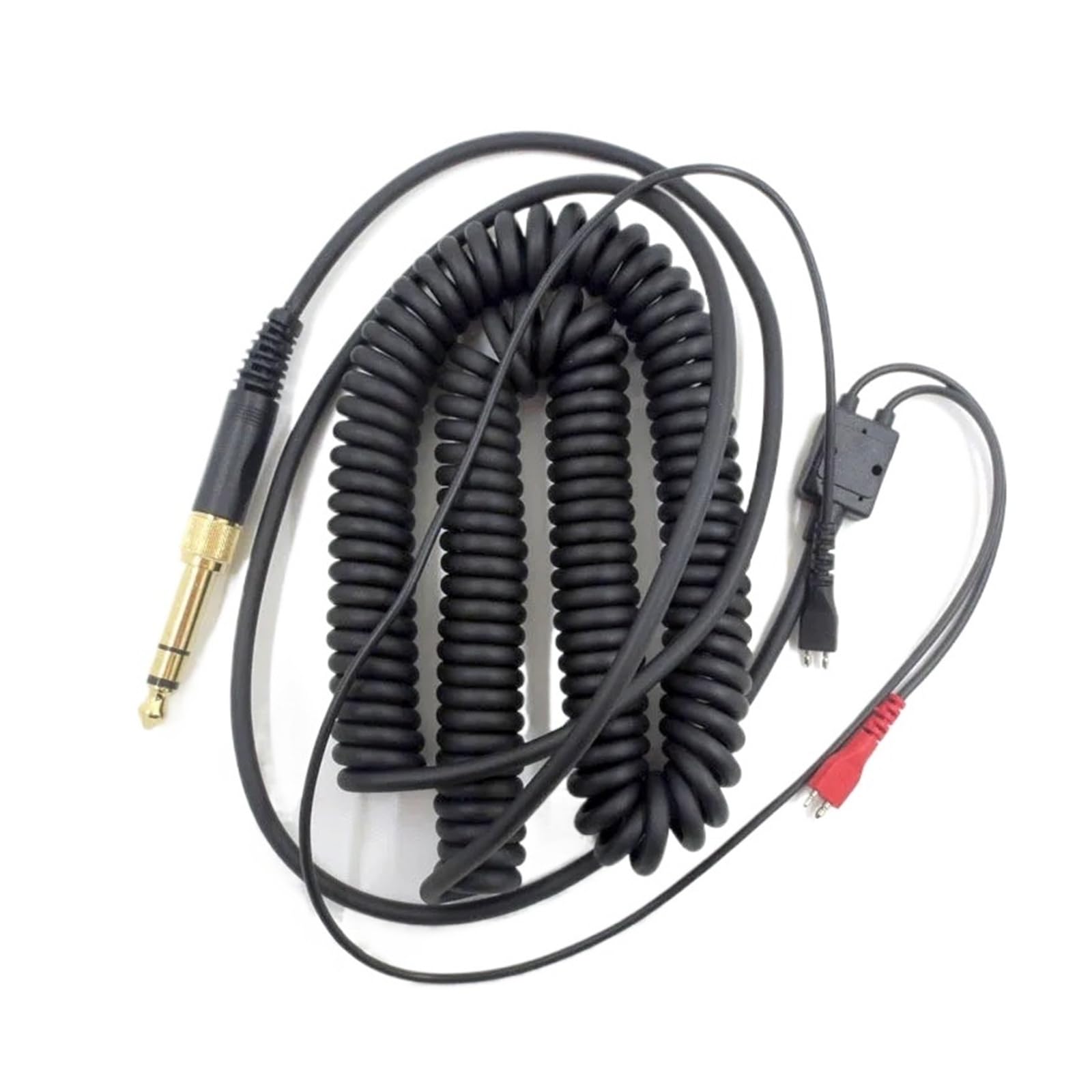 Genérico Cable for auriculares HD25 HD560 HD540 HD480 HD430 414 HD250, adaptador de repuesto, auriculares con resorte en espiral