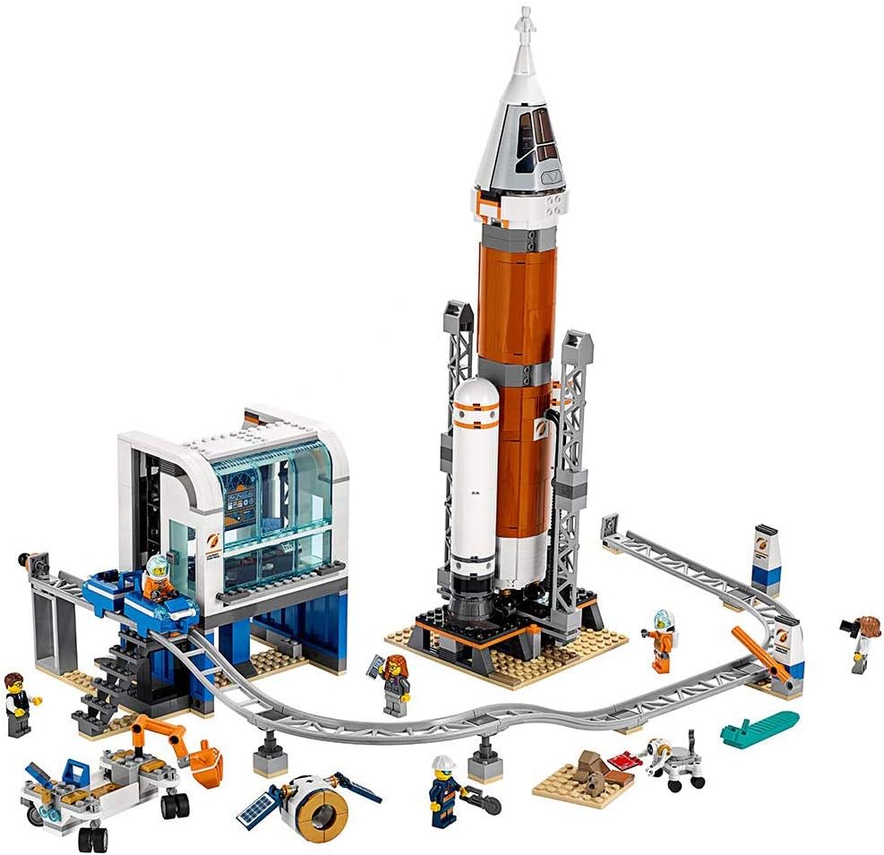 LEGO 60228 City Deep Space Rocket and Launch Control Building Kit 837 Pieces