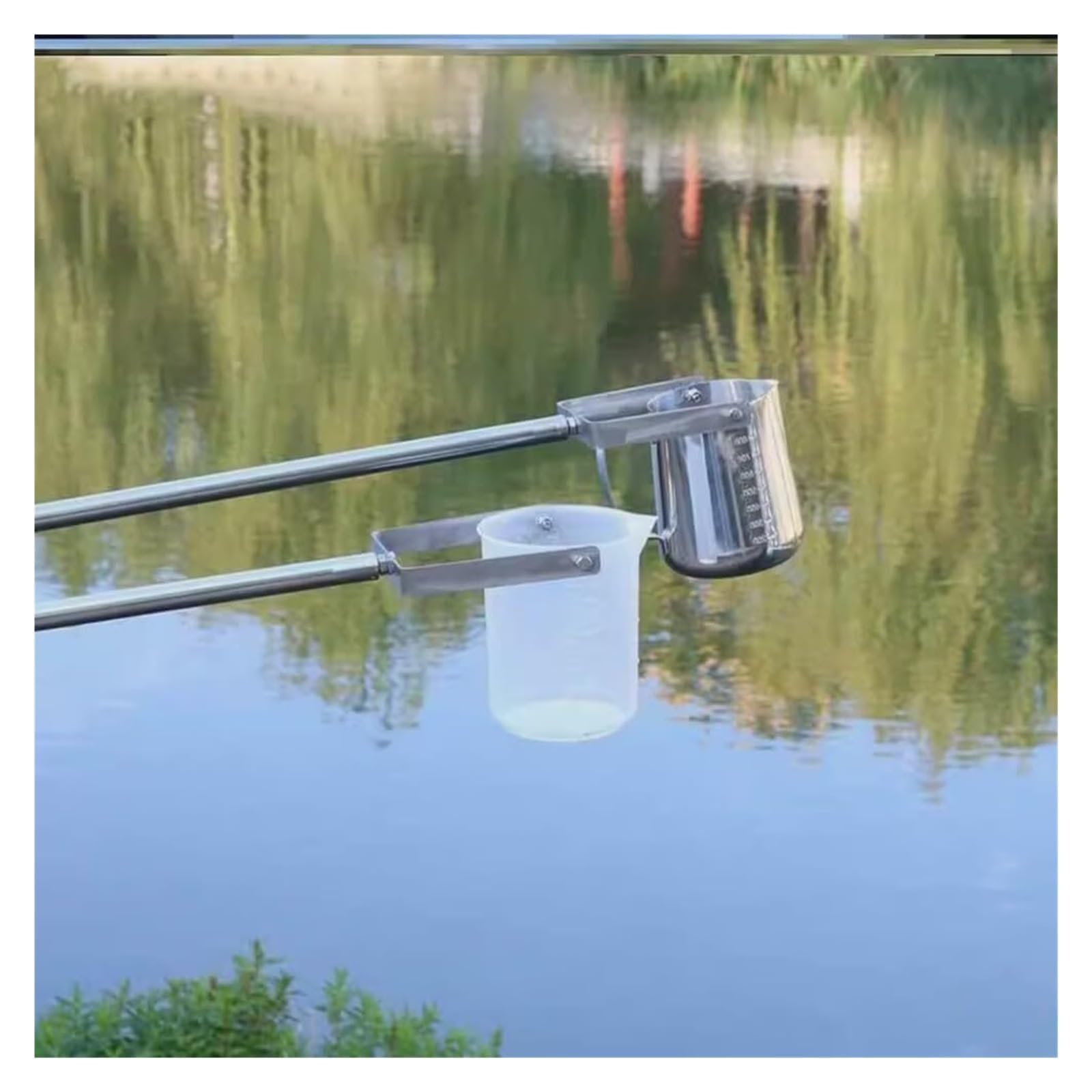Campionatore D'acqua Telescopico Da 500/1000 Ml Mestolo Campionatore Con Bicchiere A Pendolo, Campionatore Di Qualità Dell'acqua For Test Sulle Acque Reflue(Stainless Steel 1000 Ml,1.17~4m)