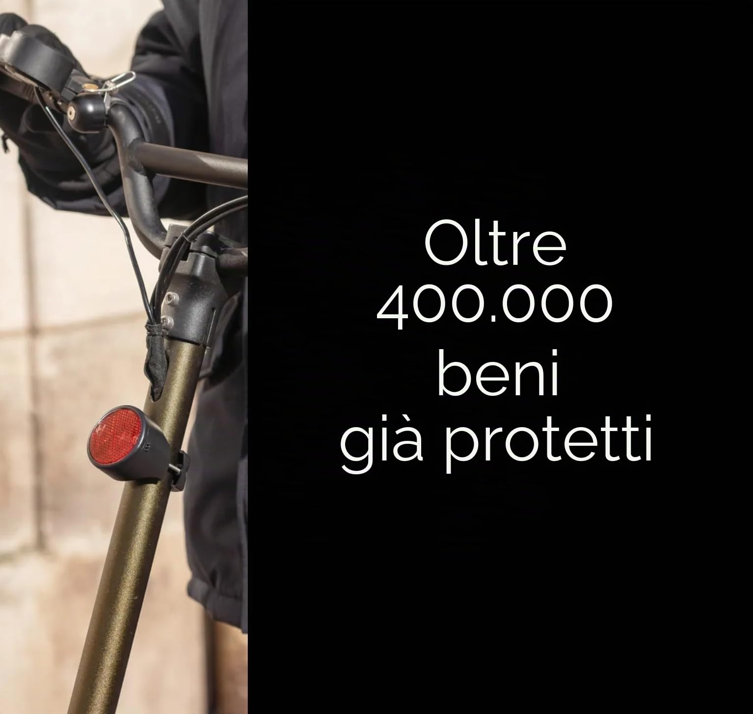 Invoxia Bike Tracker - Localizzatore GPS antifurto per bici - Riflettore con avvisi in tempo reale - Abbonamento di 3 anni incluso - Durata della batteria fino a 3 mesi - Discreto e leggero