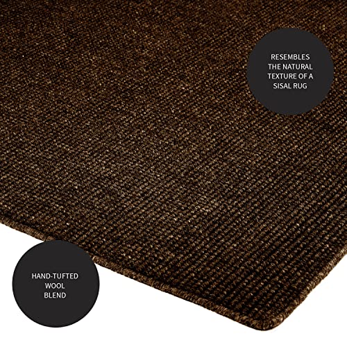 Tapete Plow & Hearth Dalton 2x3 pies color Chocolate miniatura 4