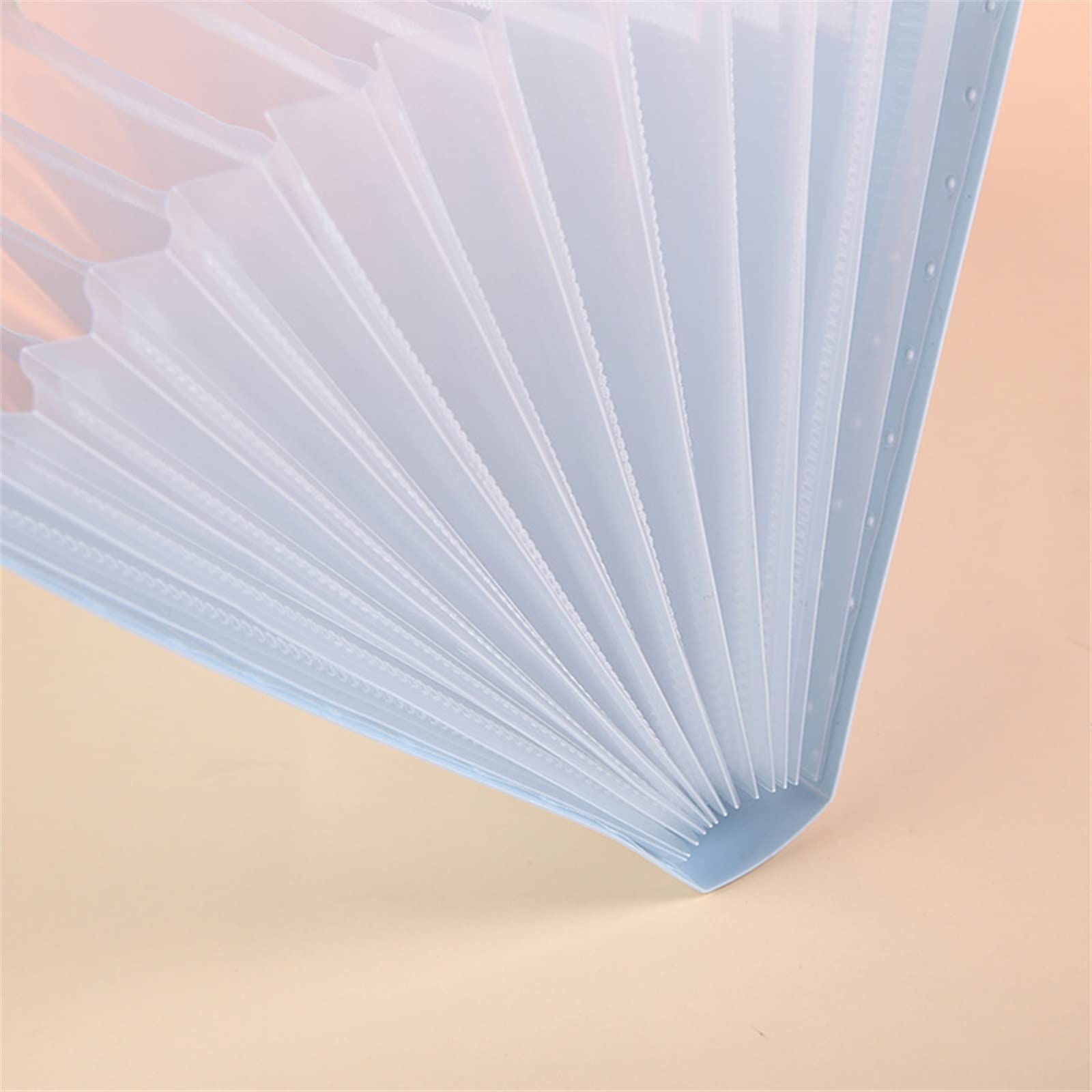 Carpeta archivadora expansible, Organizador de Almacenamiento de Documentos con Compartimentos de plástico Azul