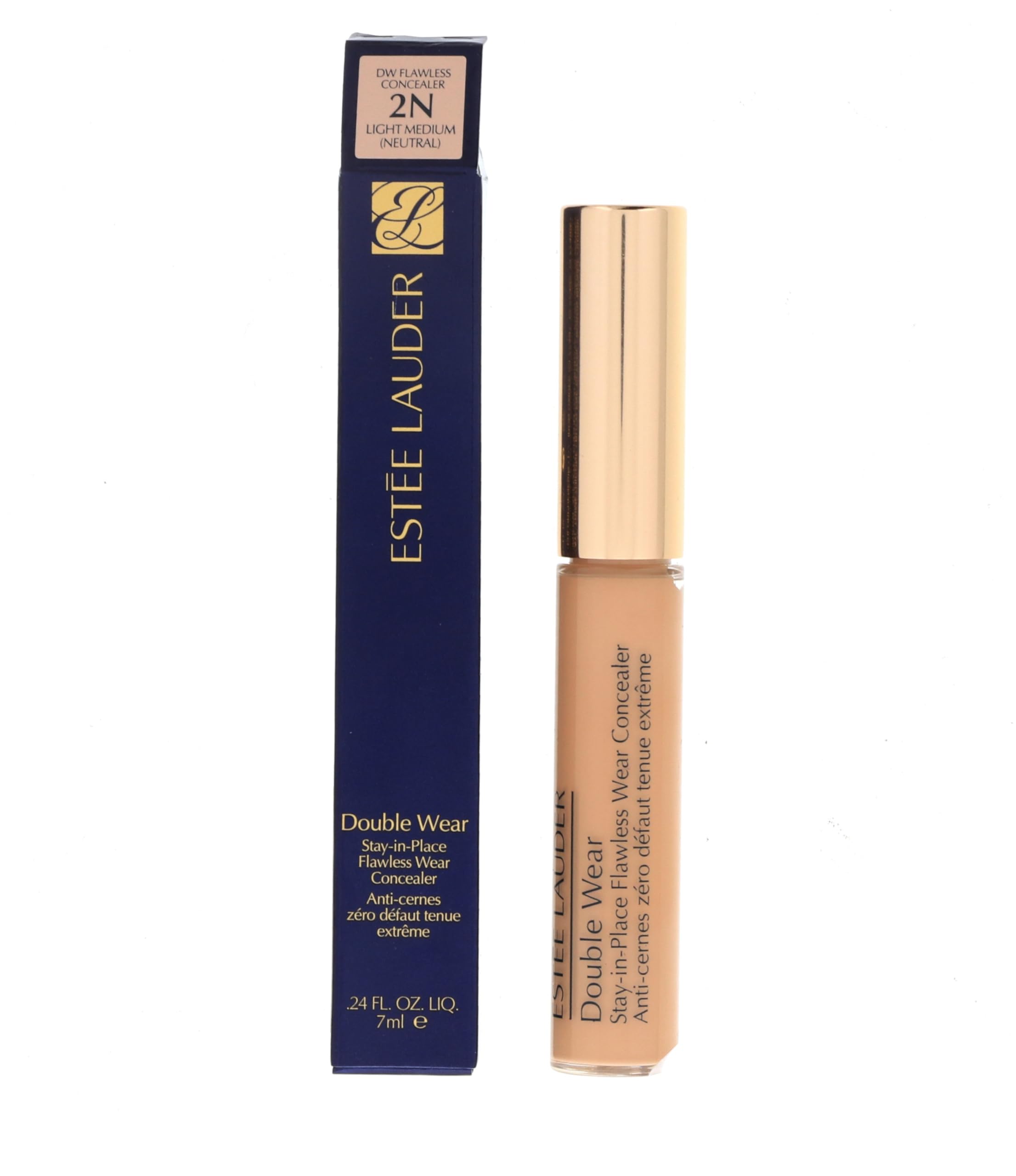 Estée Lauder Double Wear Stay-In-Place Flawless Wear Concealer 2N Light Medium (Neutral), 0.34 Ounce