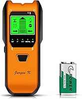 JurgenK 5-in-1 Stud Finder Wall Scanner: Smart Sensor Detects Studs, Metal, AC Wires & Pipes up to 1.5" Deep (Tangerine)