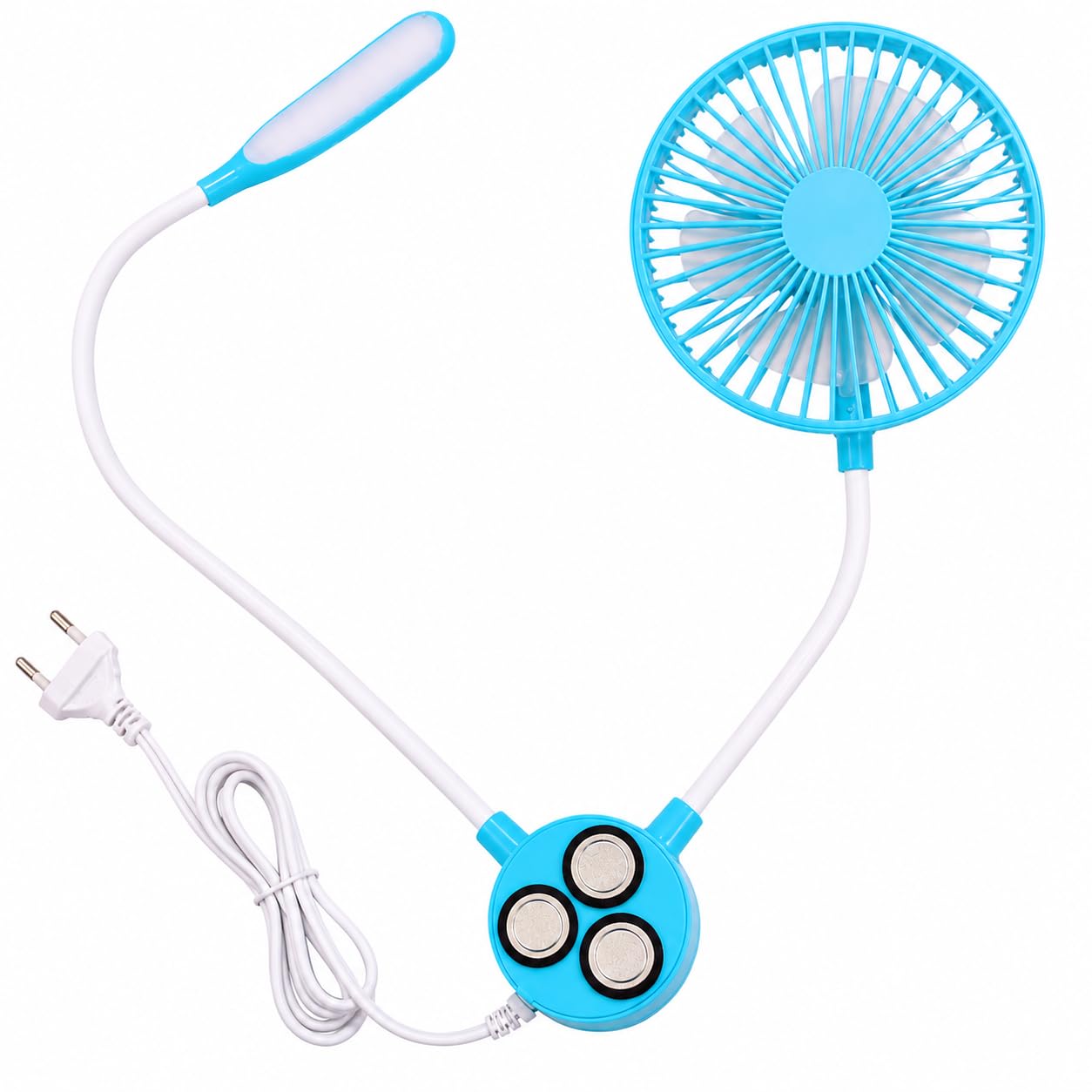 Sewing Machine LED Light with Fan | Strong Magnetic Base | Flexible Gooseneck Lamp for Sewing Machines | Built-in Cooling Fan | 50 Inch Durable Wire | Indian Plug Switch | Tailoring Work Light-image-42