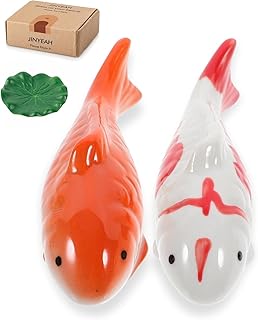 25 Ceramic Fish Home Decor Inspirations For Ocean Lovers 4 Ceramic Floating Koi Fish【China Glaze Craftsmanship】 Pond Decor Ceramic ...