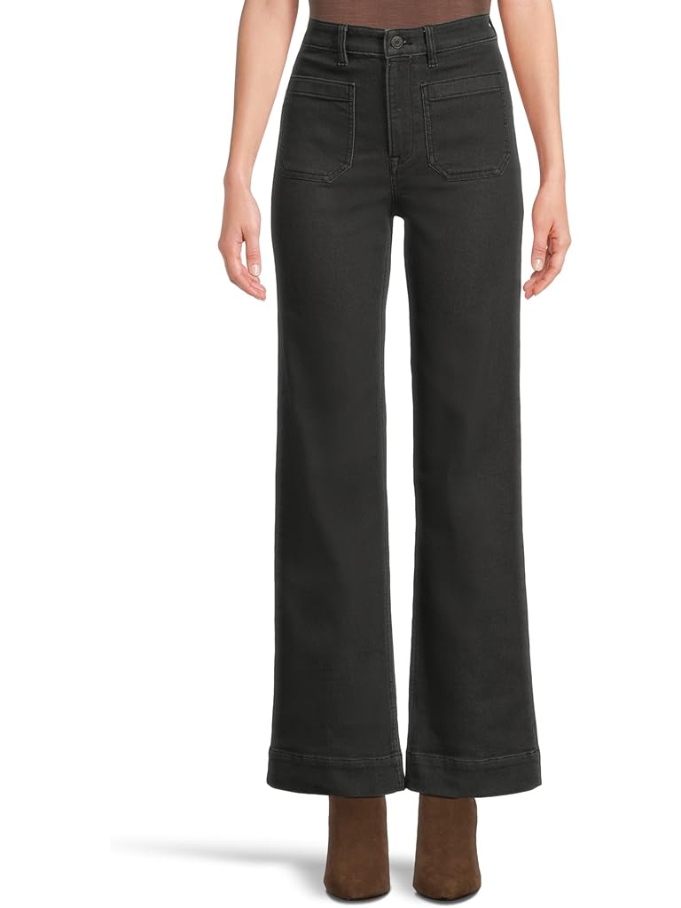 Black Faherty Stretch Terry Patch Pocket Pants
