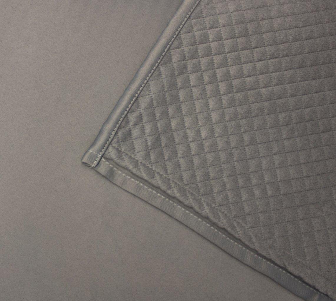 HOMEbasics Tenda acustica tinta unita | ACUSTICO | protezione da rumore, calore, freddo e correnti d'aria + oscurante, grigio | 245 x 135 cm