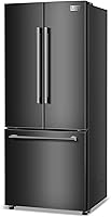 BLACK+DECKER 16 Cu Ft French Door Refrigerator with Ice Maker, Bottom Freezer, ENERGY STAR, Frost Free - BRF1600GIMB Black Stainless