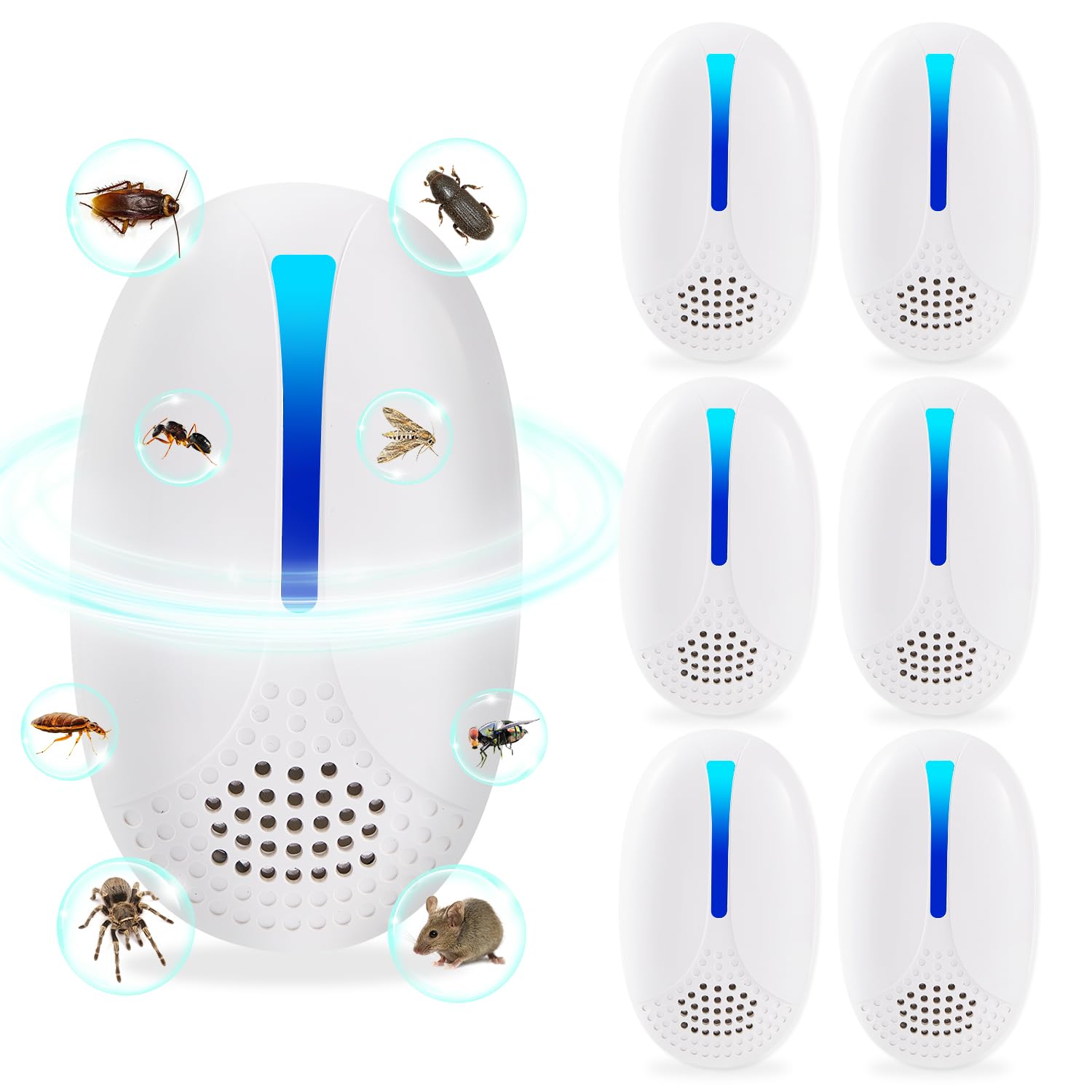 2025 upgraded version ultrasonic repeller indoor mouse traps repellent plug in pest control