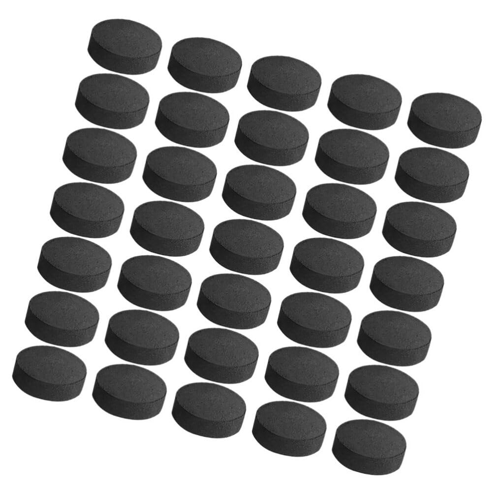Milisten 70 Pastillas de Carbón Vegetal para Barbacoa Fáciles de Usar y Encendido Rápido, Carbón Natural Negro para Picnic y Fiestas Familiares al Aire