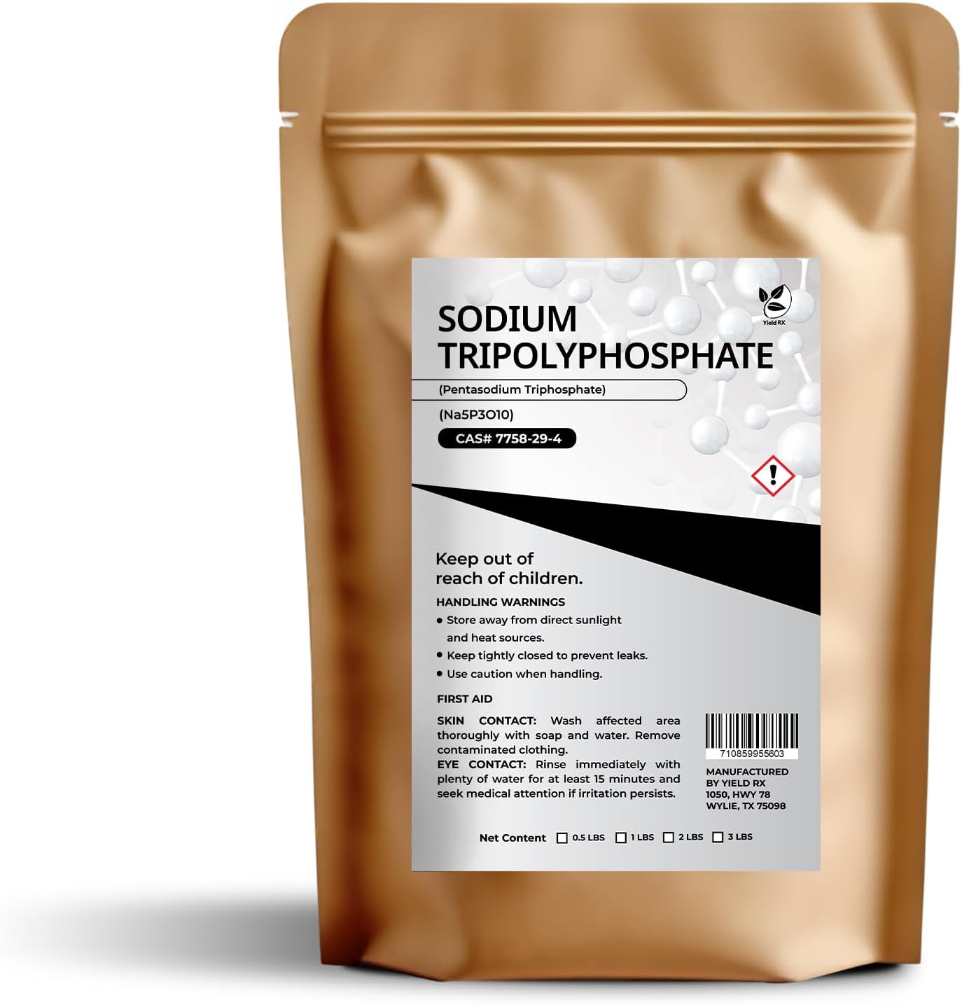 Sodium Tripolyphosphate (Pentasodium Triphosphate) (Na5P3O10) - Chemical (1lb)