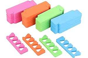 48pcs Pedicure Kids Nail Art Sponge Toe Separators with Premium Nail Polish Kit