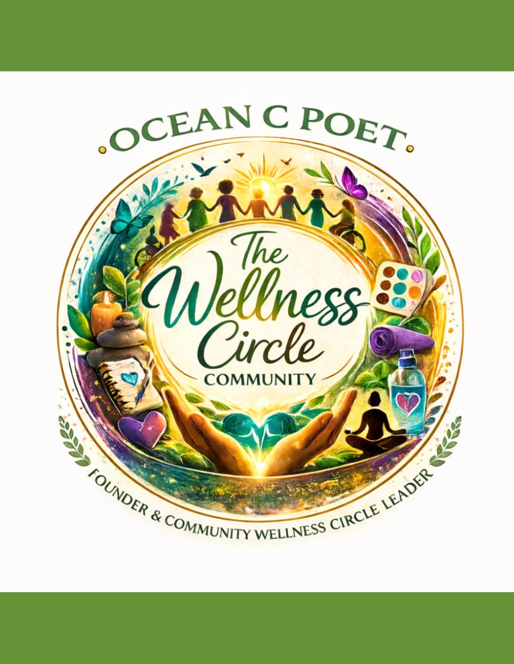 The Wellness Circle Community Coloring Book: Art, Reflection, and Healing Come Together