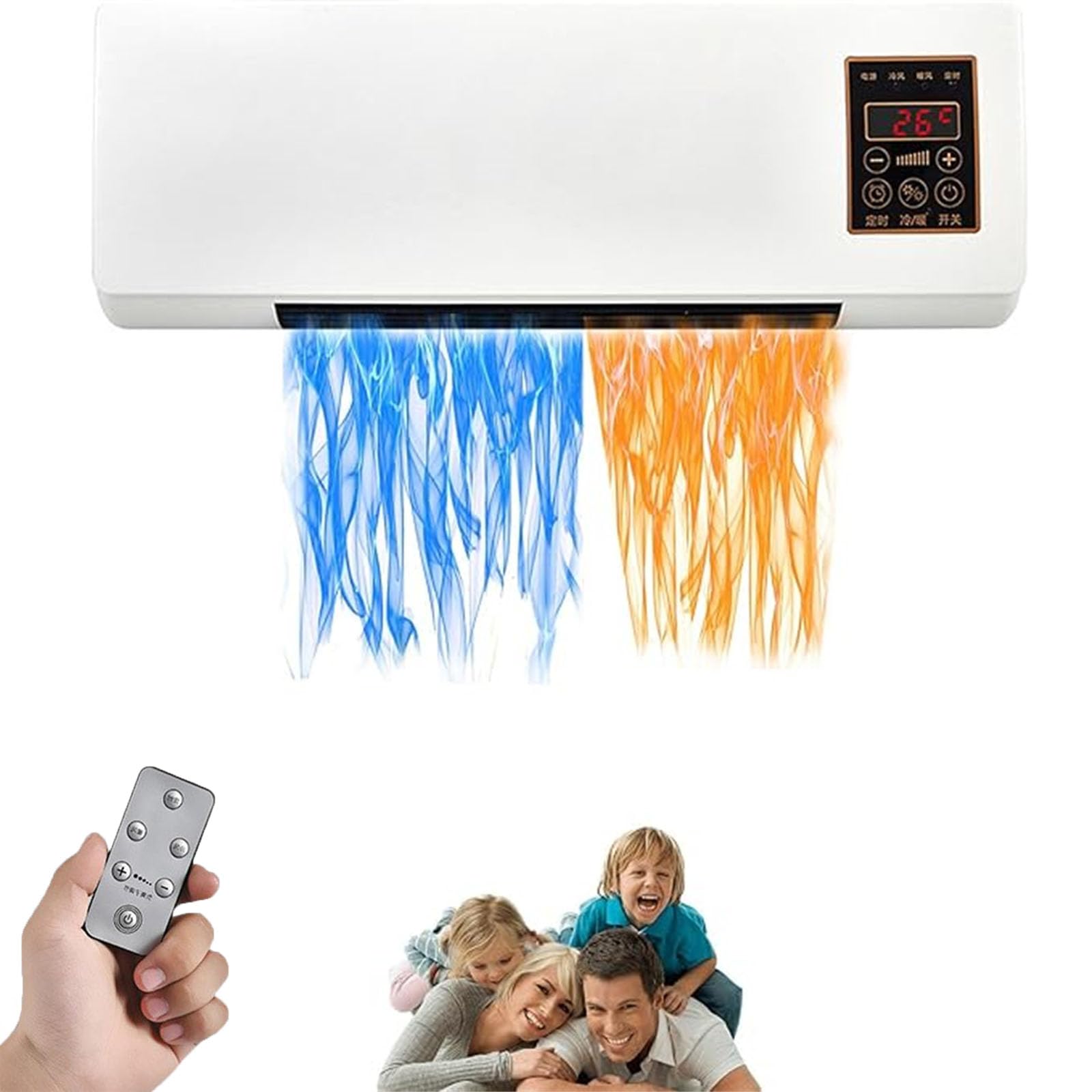 2025 Neue Climafy Klimaanlage Split Max Klimaanlage Climafy Tragbare Klimaanlage Wandhalterung AC Einheit Mini Wandmontage Klimaanlage (Weiß)