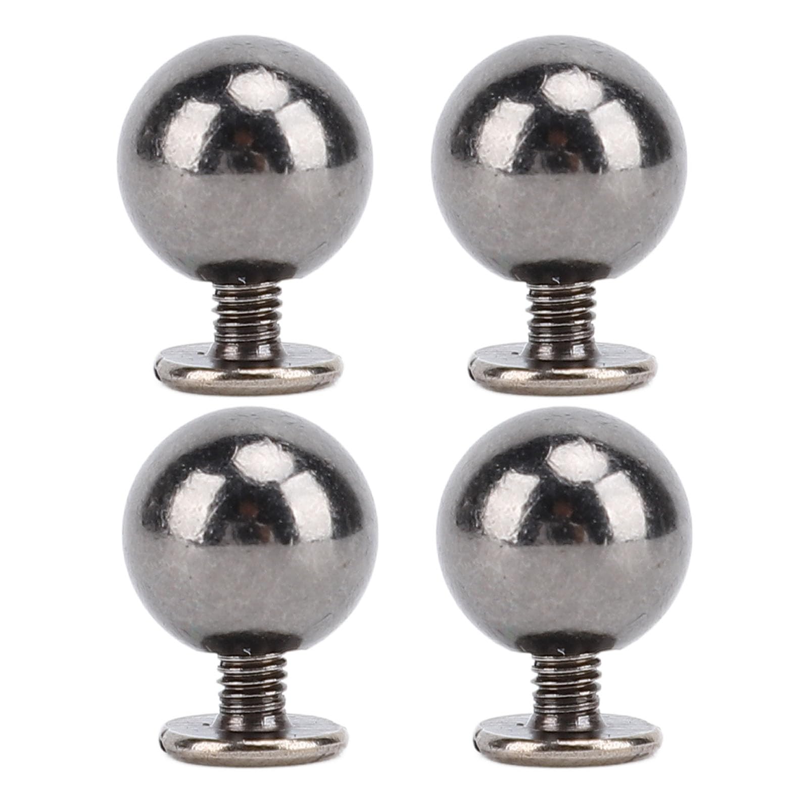 Kit de remaches para cuero, Kit de tornillos y remaches cuero, 50 Uds., 8mm, hierro Multicolor for ropa artesanal(Gray)