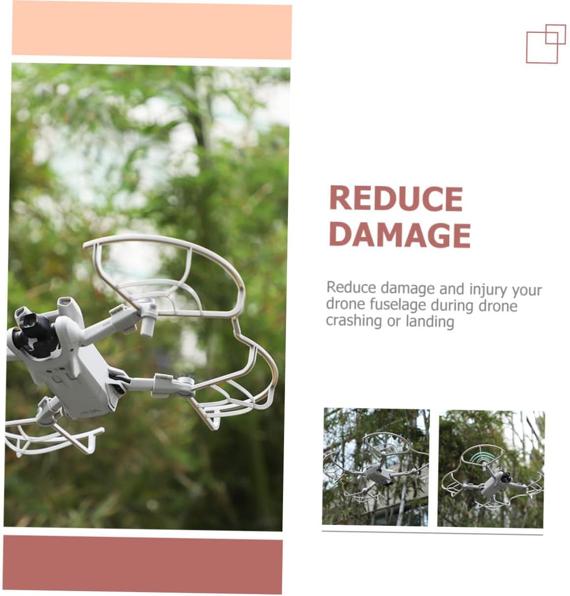 4pcs Propeller Guard for -collision Design Shock Absorption Easy Install Propeller Protector for Drone Flight Safety
