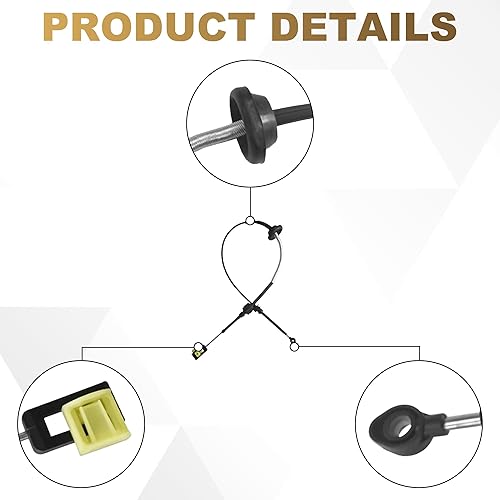 Miniatura 3 de PartsFlow Cable de control de cambio de transmisión automática para Ford F-150 5L3Z7E395AA, 5L3Z-7E395AA, 5L3Z-7E395-AA