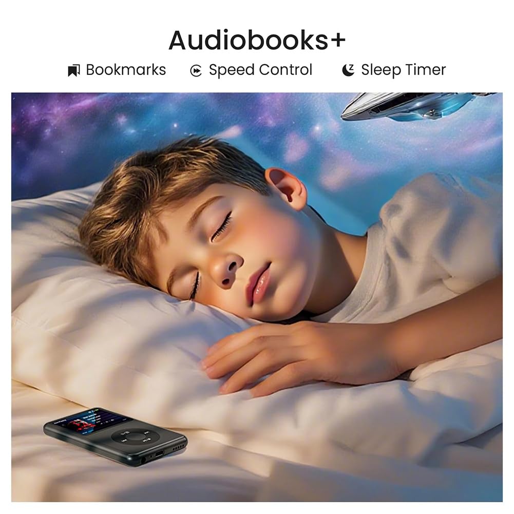 Reproductor MP3 de 64 GB, Bluetooth, HiFi, DAP, Reproductor de Música, Reproducción de Vídeo, Reproductor de Música Portátil A