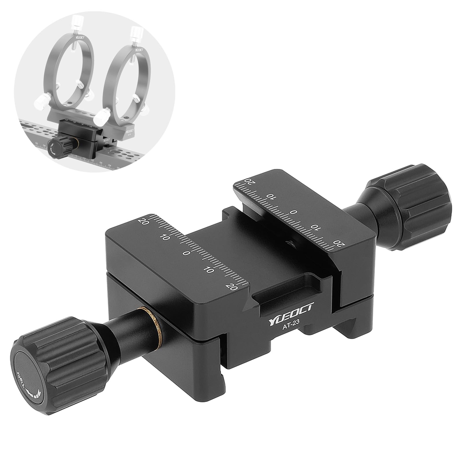 Teleskop Schwalbenschwanzadapter für Vixen V Serie auf Synta, Buchse auf Buchse Schwalbenschwanz-Sattelklemmhalterung Basis für Teleskop Guidescope Finderscope Finder Guide Scope OTA