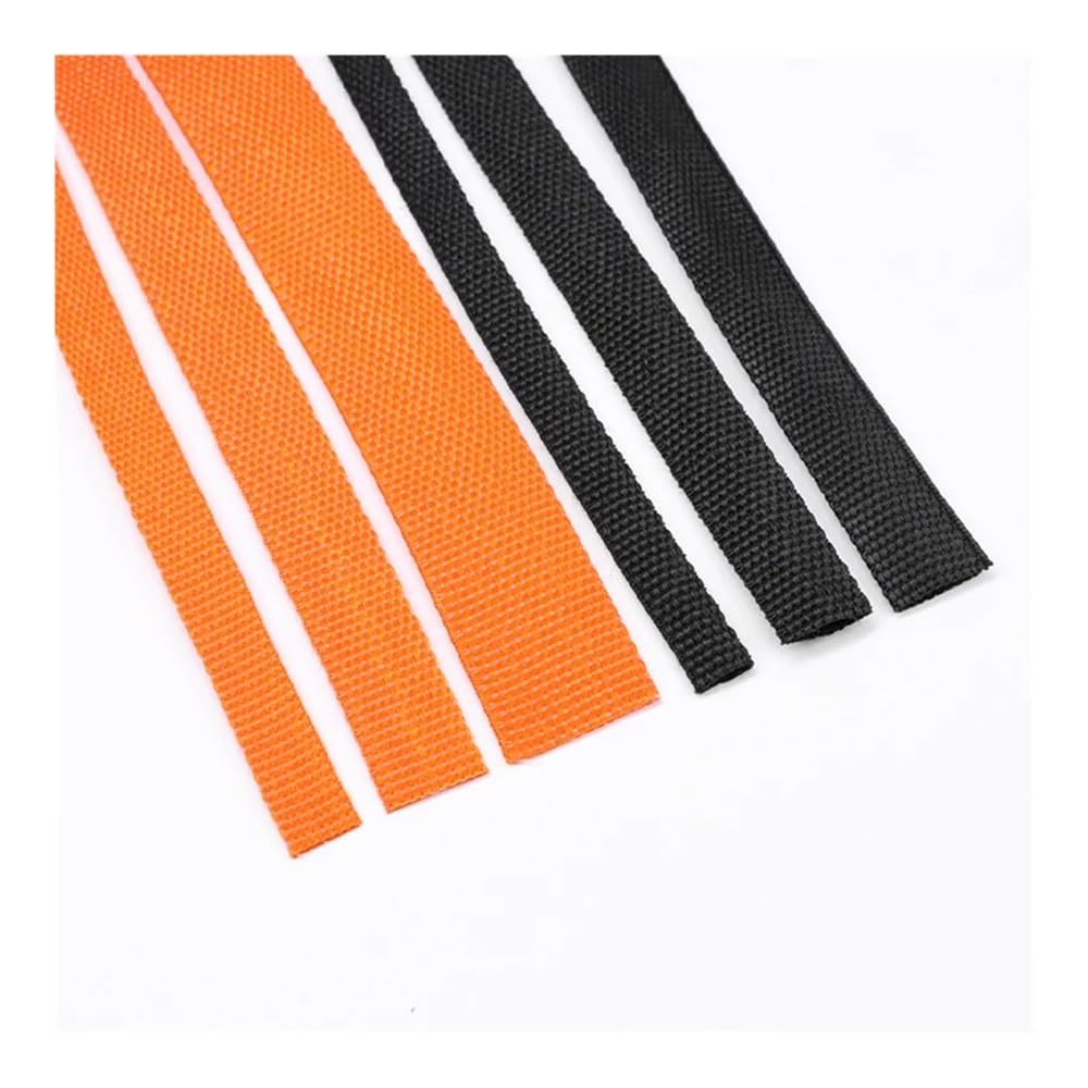Gaine de câble tressée en PET thermorétractable de 4 mm à 30 mm Isolation ignifuge PET Organisateur de voiture Orange 30 mm - 20 m