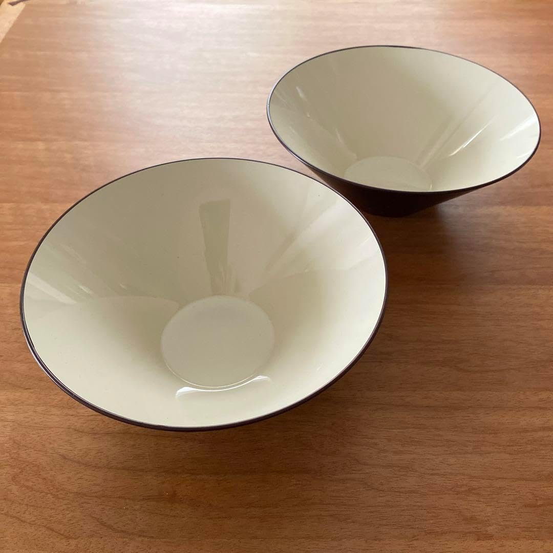 薩摩びーどろ工芸作 薩摩切子 切子 サラダボール サラダボウル 2点