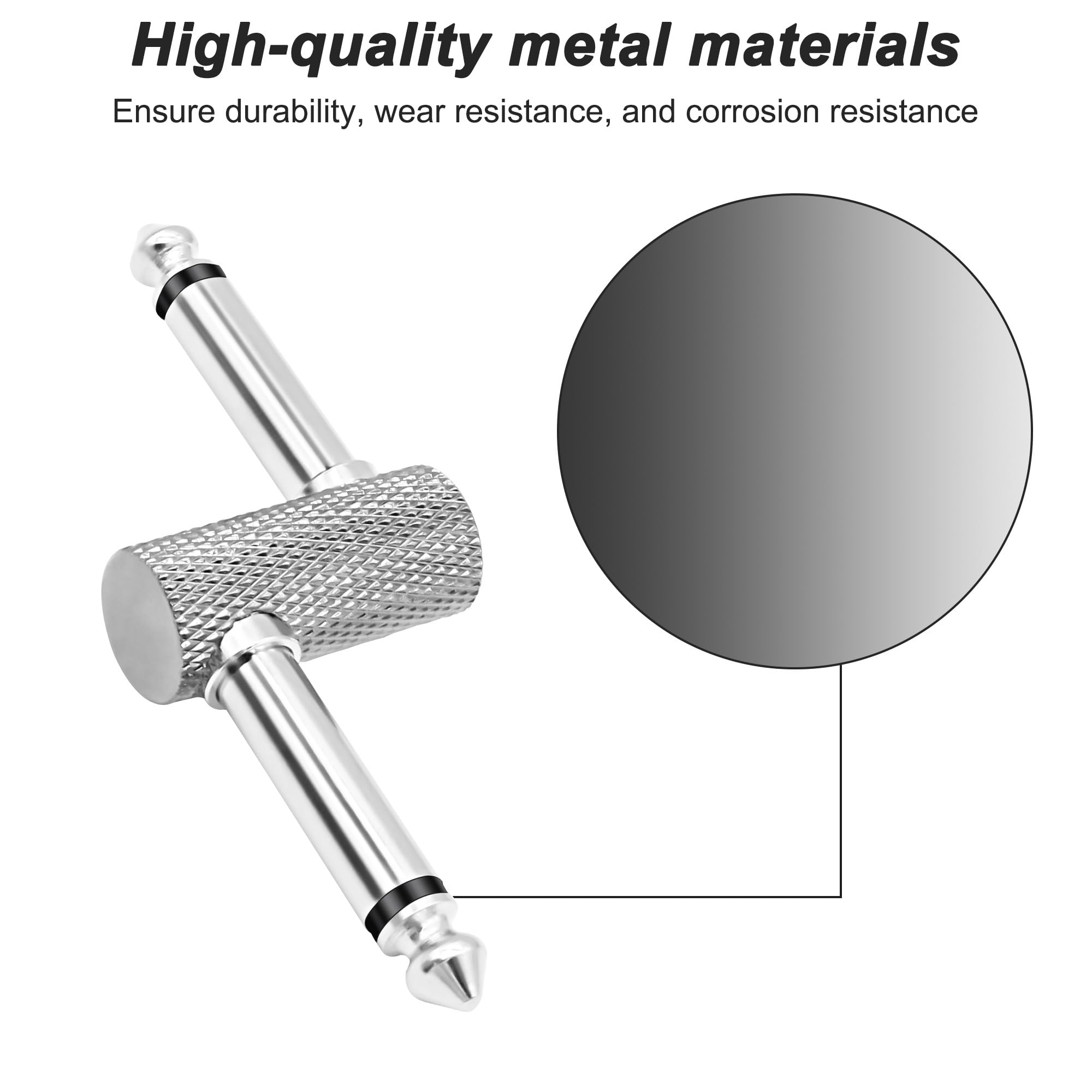 MEIRIYFA Guitar Pedal Patch Connector Z Type 6.35mm 1/4" Effect Pedal to Pedal Coupler - Image 3