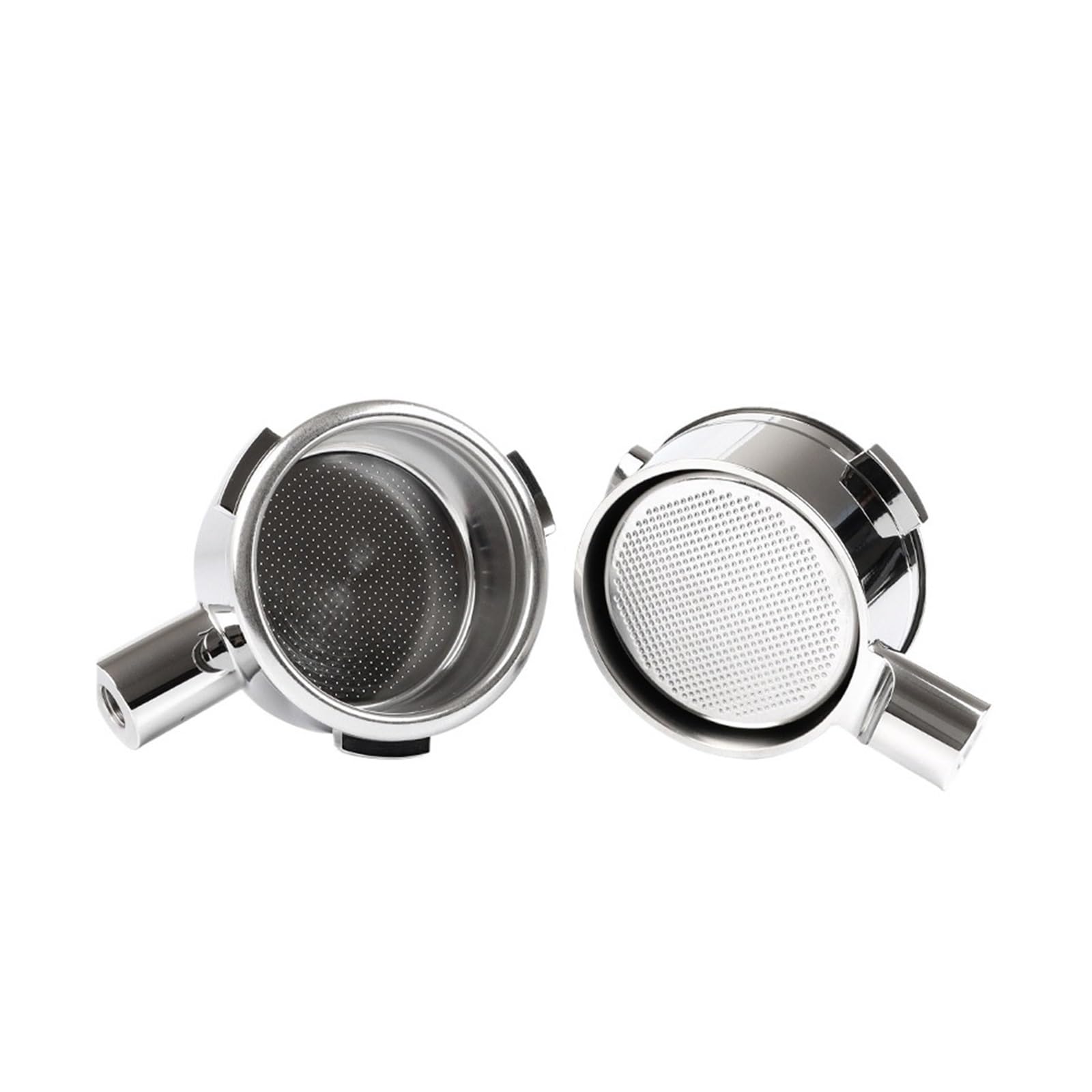 Mango De Portafiltro Sin Fondo De 58mm, Compatible Con Hibrew, Accesorio De Espresso H10A H7 H7A | With 2Cup Basket