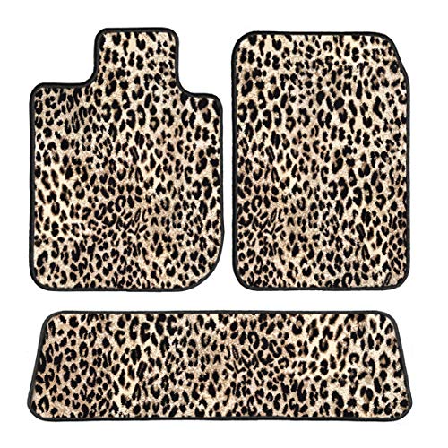 GG Bailey D4384A-S1B-LP Two Row Set Custom Fit Floor Mats for Select Ford F-250 Super Duty Models - Polypropylene Fiber (Leopard)