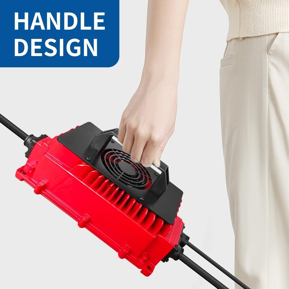 36V 20A Golf Cart Battery Charger with Crowsfoot Style Connector Crowfoot Plug, IP67 Waterproof