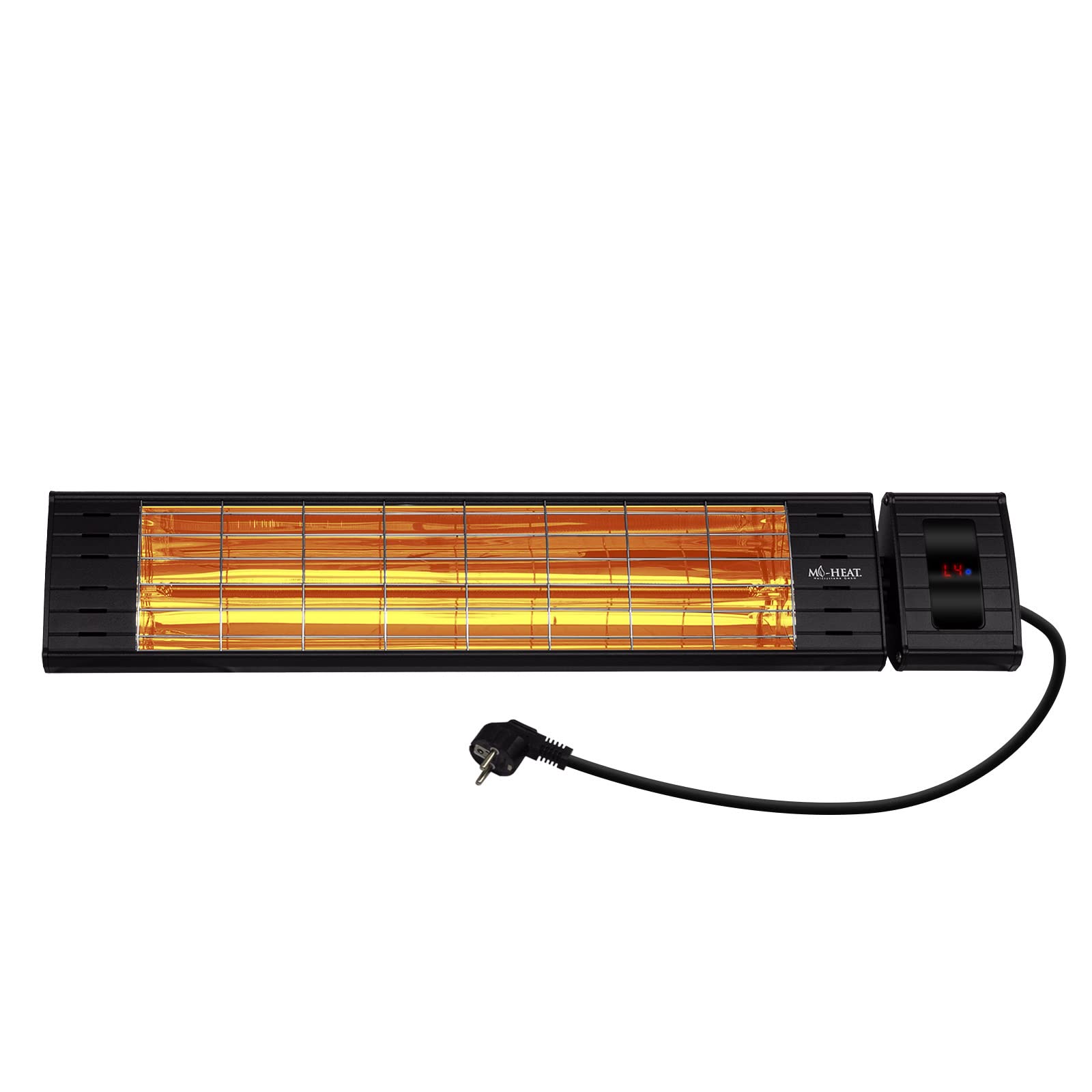 Mi-Heat Promiennik podczerwieni WIH-2300R, 2300 W, 4 stopnie ogrzewania, pilot zdalnego sterowania, metalowa obudowa, IP65 Outdoor
