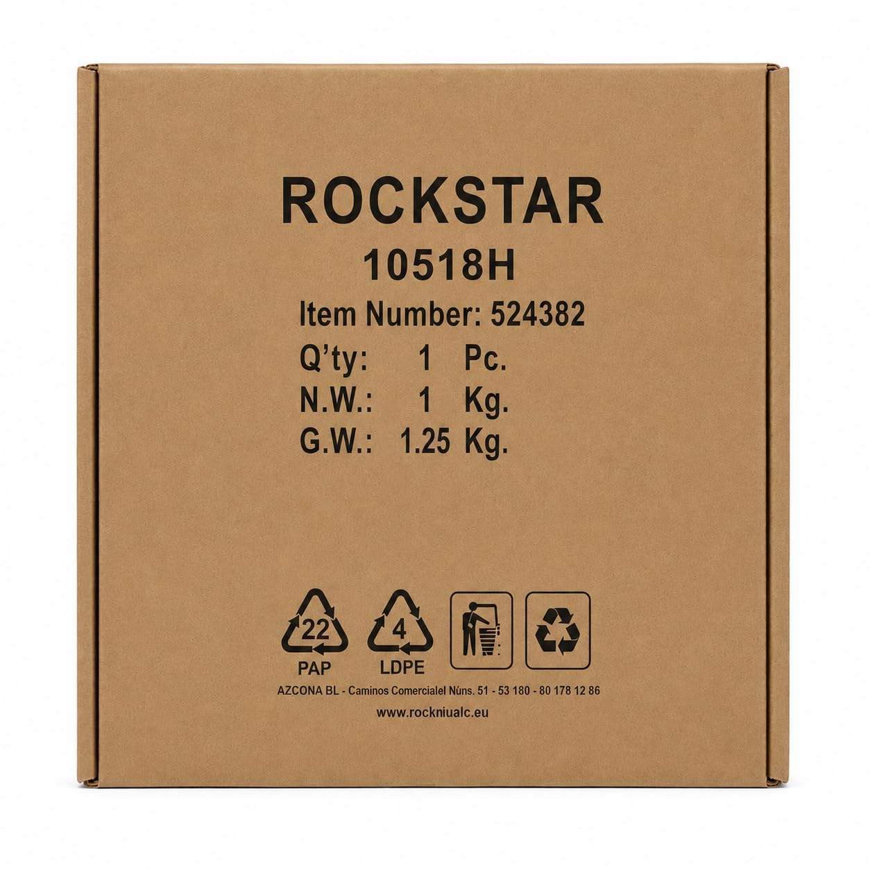 ROCKSTAR - Pad de Práctica 8" Jinbao 10518SET con funda – Parche Rugoso, Almohadilla Silenciosa para Batería, Incluye Soporte Negro con Funda y baquetas – Ideal para Aprendizaje y Entrenamiento