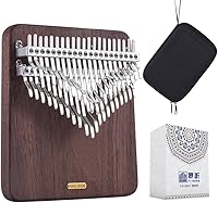 Vista 7 de LingTing Kalimba - Piano de pulgar de 34 teclas Mbira, regalo para niños, adultos, principiantes profesionales (LT-K34V, susurrador de nieve)