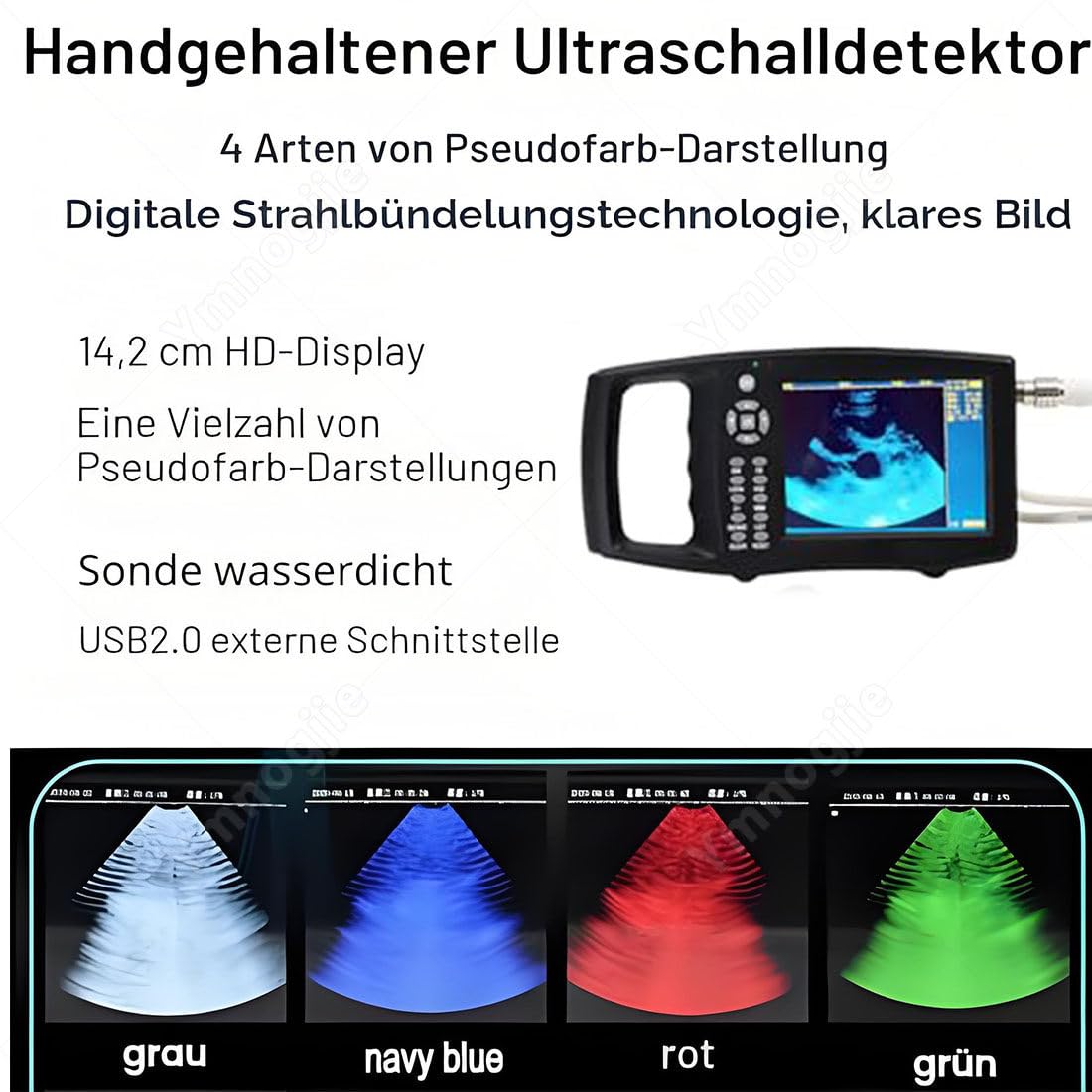 Scanner Veterinario Portatile con Touchscreen da 5,6" B