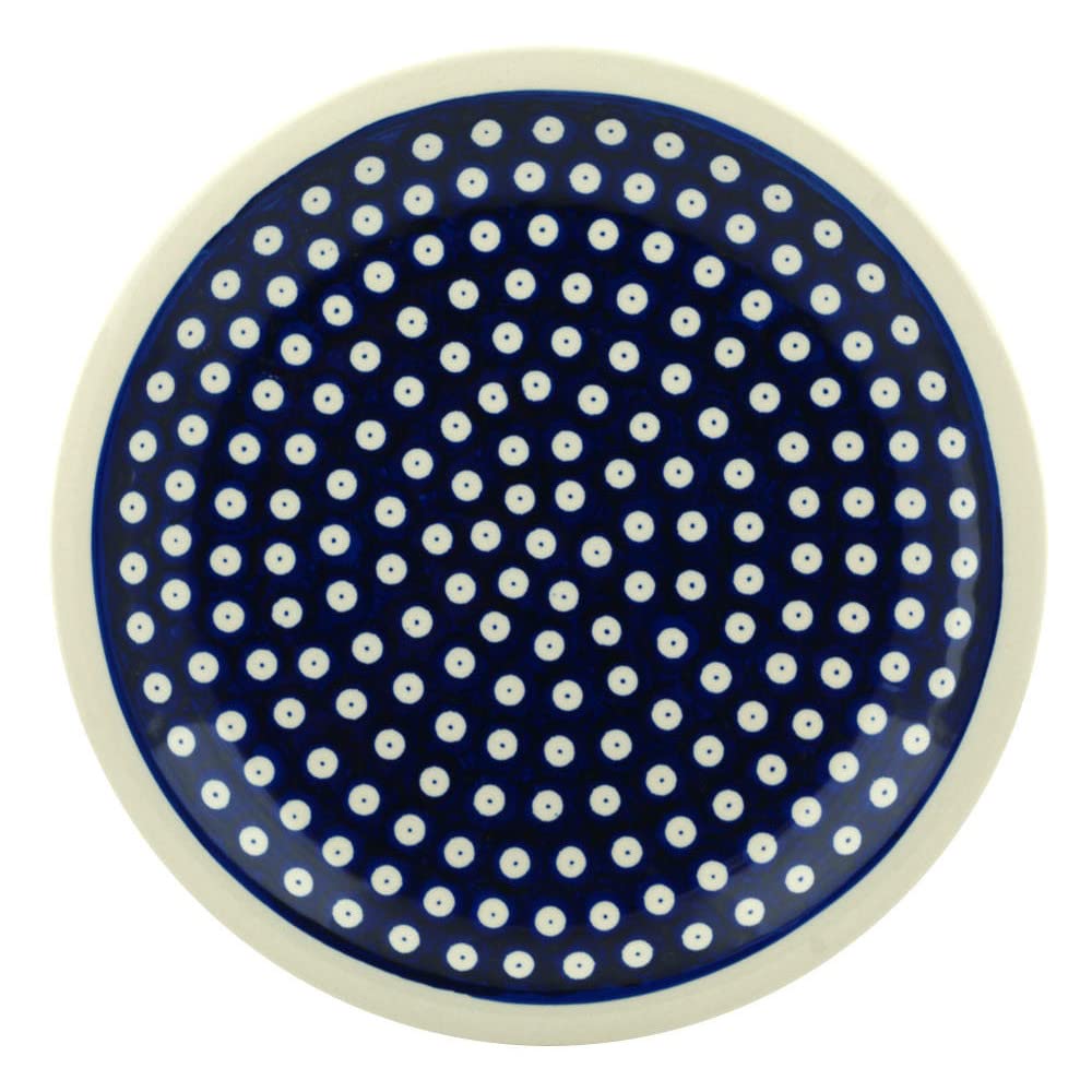 Polish Pottery Boleslawiec Plate, Dinner Plate, 27.2cm in Tadpole Pattern