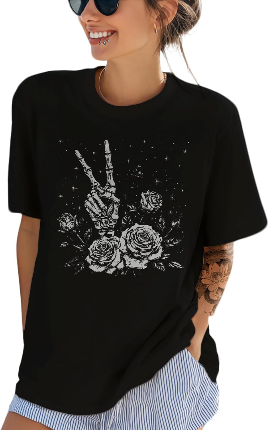 Work Shirts for Women Cotton Crew Neck Fashion Graphic Daily Summer Style Comfy Breathable Gym Baggy Beach Shirts