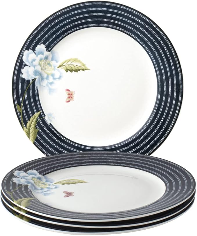 Laura Ashley Heritage Midnight Candy 10" Dinner Plate Set